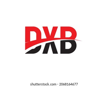 DXB Letter Initial Logo Design Vector Illustration