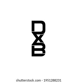 dxb letter original monogram logo design