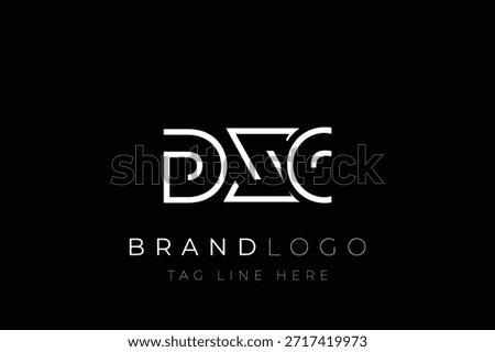 DXC abstract letter logo design. Modern Business Logo Design With Abstract Typography and Contemporary Style