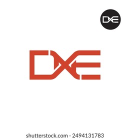 DXE-Logo-Buchstabe Monogramm Design