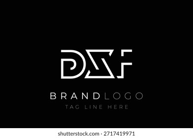 DXF abstrakter Buchstabe Logo-Design. Modernes Business-Logo-Design mit abstrakter Typografie und zeitgenössischem Stil