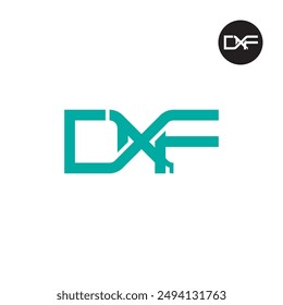 Diseño de monograma de letra con logotipo DXF