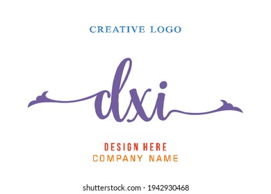 DXI lettering logo is simple, easy to understand and authoritative