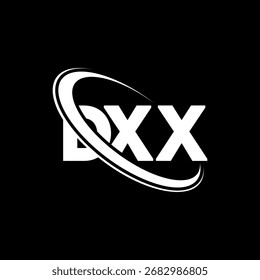 DXX logo. DXX letter. DXX letter logo design. Initials DXX logo linked with circle and uppercase monogram logo. DXX-typography for technology, business and real estate brand.