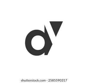 DY creative geometric initial based modern and minimal logo. Letter d y trendy fonts. Universal professional elegant techno vector design.