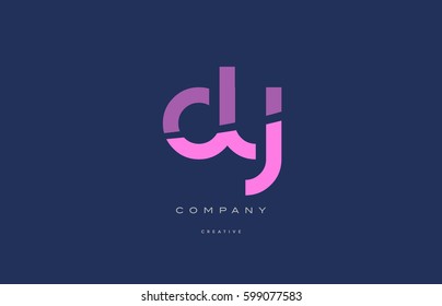 dy d y  pink blue pastel modern abstract alphabet company logo design vector icon template 