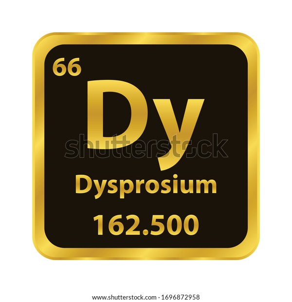 Dy Dysprosium Chemical Element Icon Chemical Stock Vector Royalty Free 1696872958