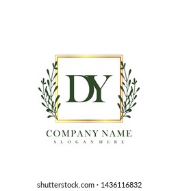 DY Initial beauty floral logo template