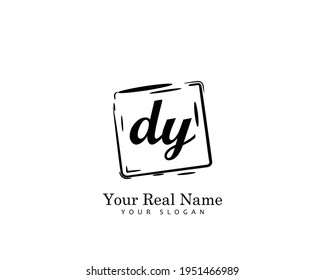 DY Initial beauty monogram logo vector