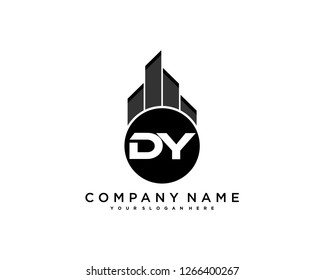 DY Initial building logo concept - Vector
