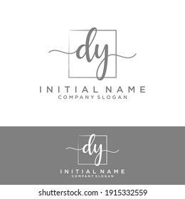 DY Initial letter handwriting and signature logo.