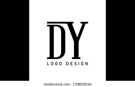 DY initial letter logo template vector icon design
