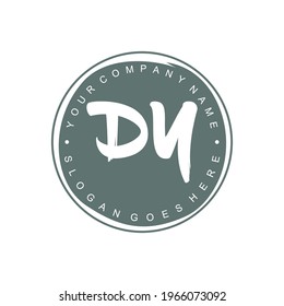 DY Initial logo Branding Brush wedding business