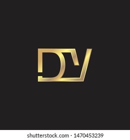 DY Initial logo Capital Letters Gold colors