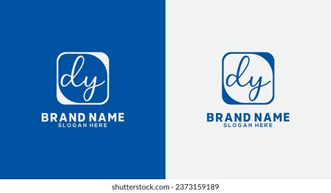 dy Letter Handwriting Signature Logo dy Logo dy icon Design