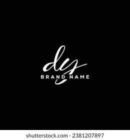 DY letter logo creative design with vector graphic DY simple and modern logo