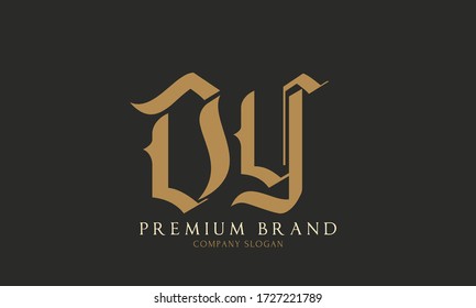DY Letter Logo Design Template
