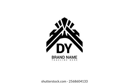 DY letter logo Design. Unique attractive creative modern initial DY initial based letter icon logo