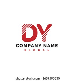 DY Letter Logo Design. DY letter logo Vector Illustration - Vector