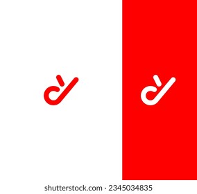 DY, DY letter minimalist logo design template.