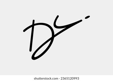 DY Letter Monogram Initials Logo Design. Minimal and stylish icon, symbol, this handwritten D and Y in black lines offers a personal, modern touch perfect for fashion, lifestyle, or creative brands.