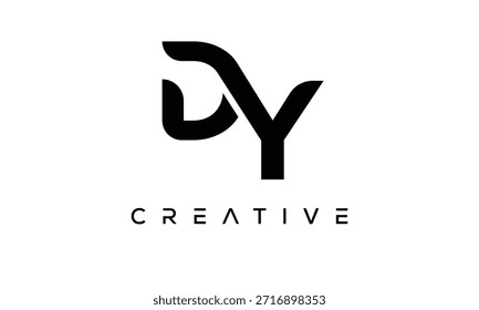 DY Letter Monogram Logo for Modern Creative Brand Identity