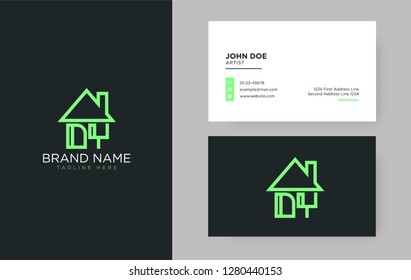 DY Letter Real Estate Logo Design - Real estate logo