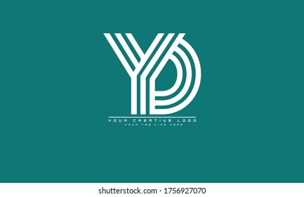 DY YD D Y abstract vector logo monogram template