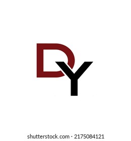 DY or YD Letter Initial Logo Design, Vector  Art Template