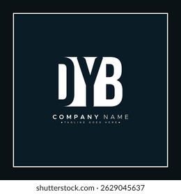 DYB Minimal Vector Logo - Simple Business Logo for Initials D, Y and B