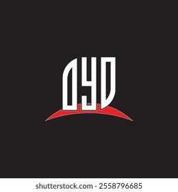 DYD letter logo design with white background in illustrator, vector logo modern alphabet font
