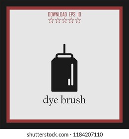 dye brush vector icon