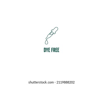 dye free icon vector illustration 