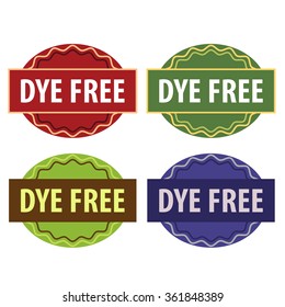 Dye free stamp vector collection