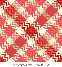 Dye texture tartan textile, king seamless fabric vector. Many background pattern check plaid in red and light colors palette.