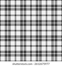 Dye vector background fabric, sensual plaid tartan check. Part seamless texture pattern textile in vintage gray and white colors palette.
