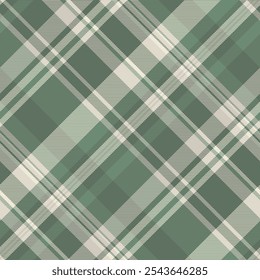 Dye vector fabric texture, equal plaid tartan pattern. National seamless check background textile in pastel and pastel grey colors palette.