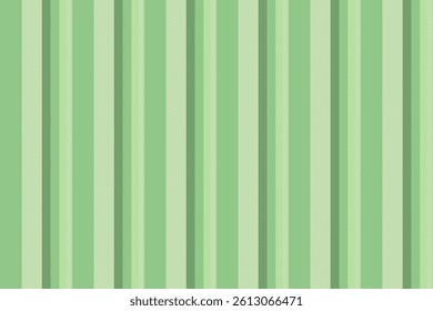 Dye vector stripe fabric, harvest background textile pattern. Neat lines vertical seamless texture in green and light yellow colors palette.