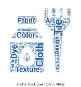 dye word cloud. tag cloud about dye