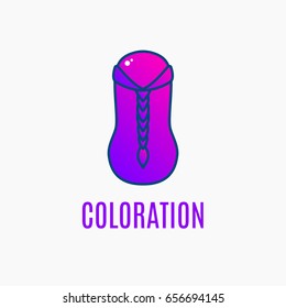 Dyed hair logo