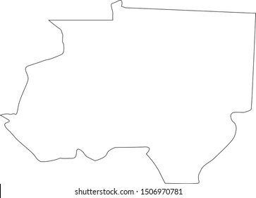 dyer County map in Tennessee state