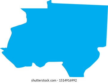 dyer County map in Tennessee state