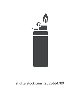 dying lighter icon flat filled vector symbol