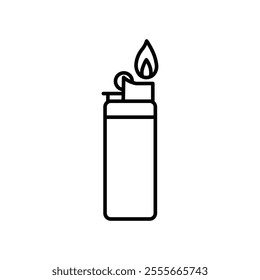 dying lighter icon vector flat mark