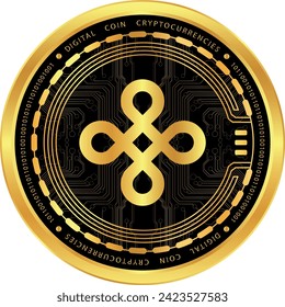 dymension-dym virtual currency logo drawing. vectors.