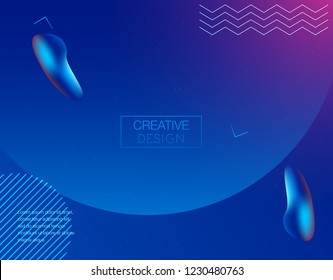 Dynamischer 3D-Hintergrund mit fließenden Formen modernes Konzept. minimales Poster. Ideal für Banner, Web, Header, Seite, Cover, Plakatwand, Broschüre