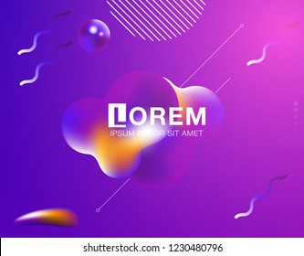Dynamic 3D background with fluid shapes modern concept. minimal poster. ideal for banner, web, header, page, cover, billboard, brochure