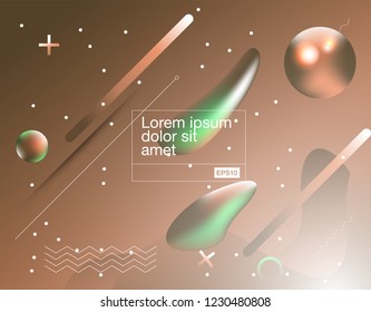 Dynamic 3D background with fluid shapes modern concept. minimal poster. ideal for banner, web, header, page, cover, billboard, brochure