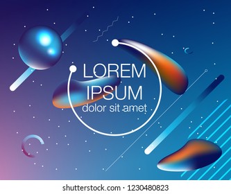 Dynamic 3D background with fluid shapes modern concept. minimal poster. ideal for banner, web, header, page, cover, billboard, brochure