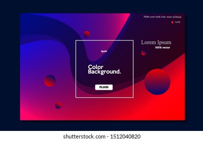 Dynamic 3D background with fluid shapes modern concept. minimal poster. ideal for banner, web, header, cover, billboard, brochure, social media, landing page. eps10 -Vector